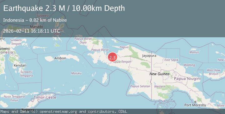 Map of West Papua Region, Indonesia