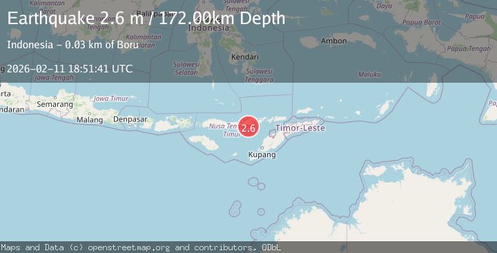 Map of Flores Region, Indonesia