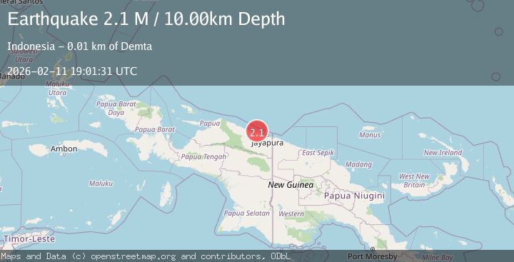 Map of Near North Coast of West Papua