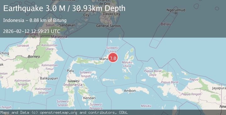 Map of Northern Molucca Sea