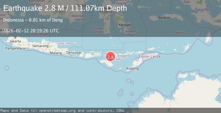 Map of Flores Region, Indonesia