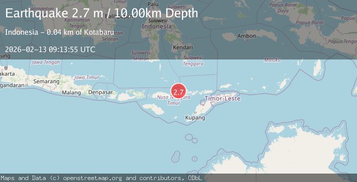 Map of Flores Region, Indonesia