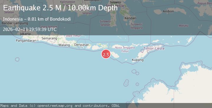 Map of Sumbawa Region, Indonesia