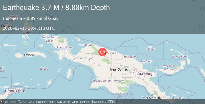 Map of Near North Coast of West Papua
