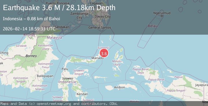 Map of Northern Molucca Sea