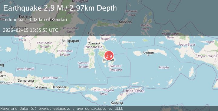 Map of Sulawesi, Indonesia