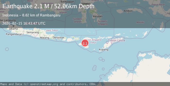 Map of Sumba Region, Indonesia