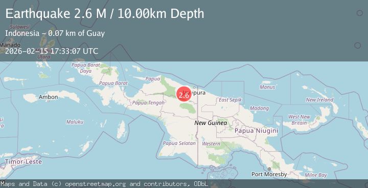 Map of West Papua, Indonesia
