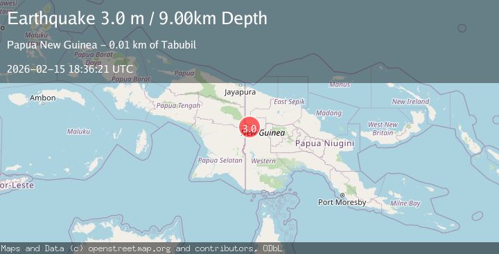 Map of New Guinea, Papua New Guinea