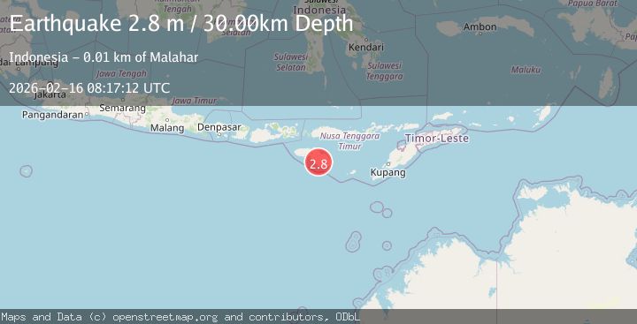 Map of Sumba Region, Indonesia