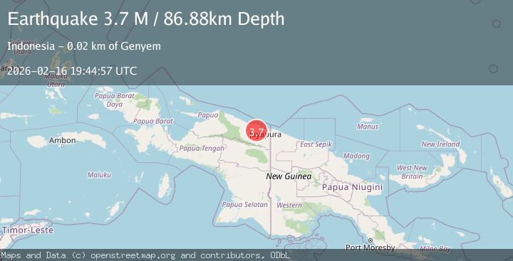 Map of Near North Coast of West Papua