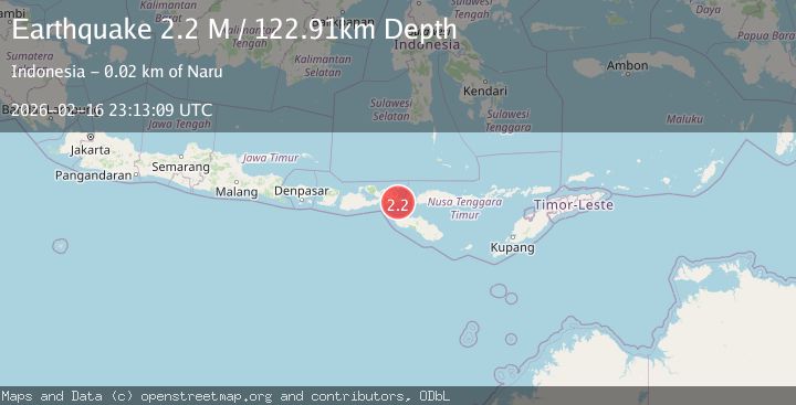 Map of Flores Region, Indonesia