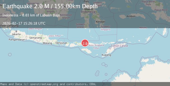 Map of Flores Region, Indonesia