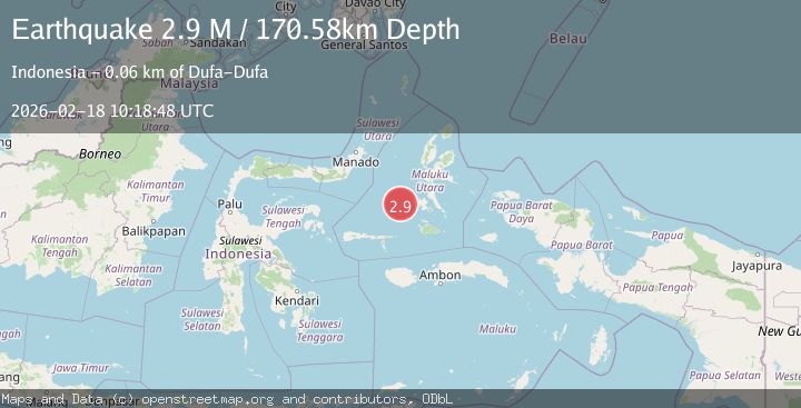 Map of Southern Molucca Sea