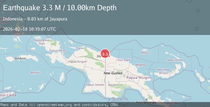 Map of Near North Coast of West Papua