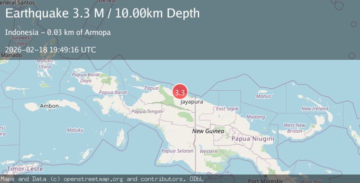 Map of Near North Coast of West Papua
