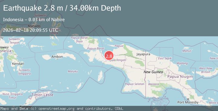 Map of West Papua Region, Indonesia