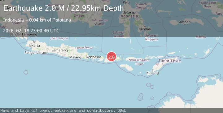 Map of Sumbawa Region, Indonesia