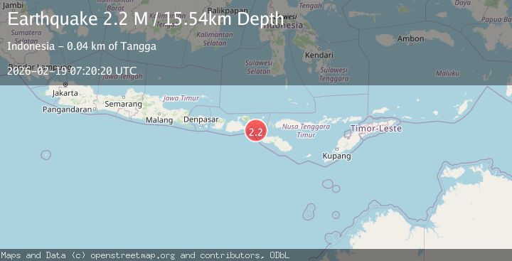 Map of Sumbawa Region, Indonesia