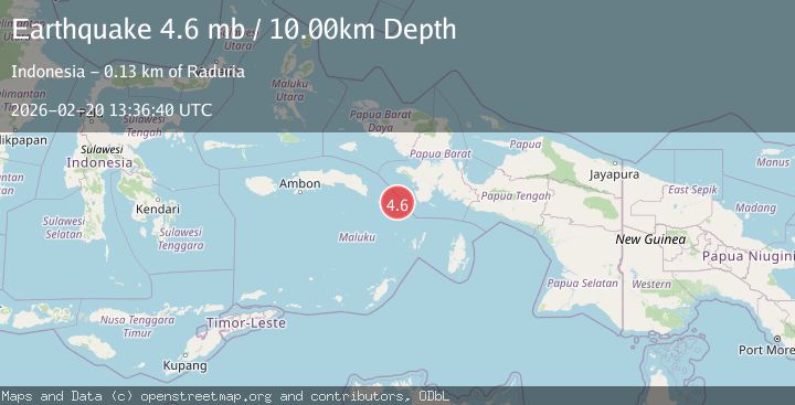 Map of West Papua Region, Indonesia