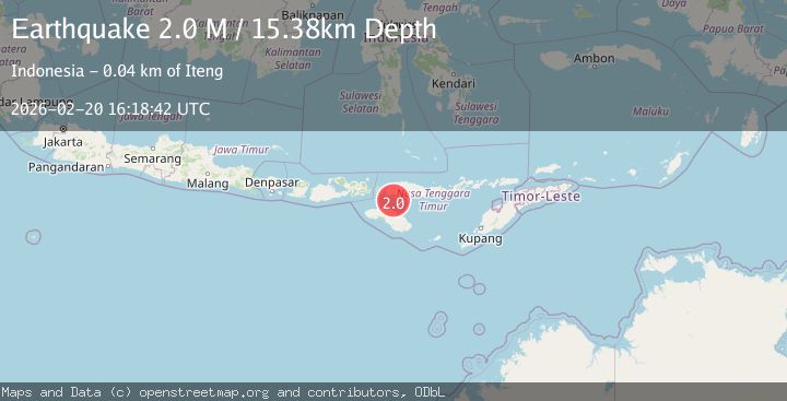 Map of Sumba Region, Indonesia