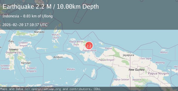 Map of West Papua Region, Indonesia