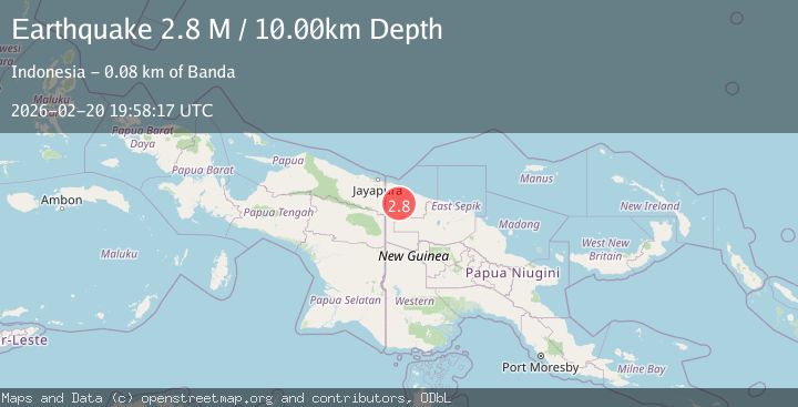 Map of New Guinea, Papua New Guinea