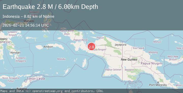 Map of West Papua Region, Indonesia
