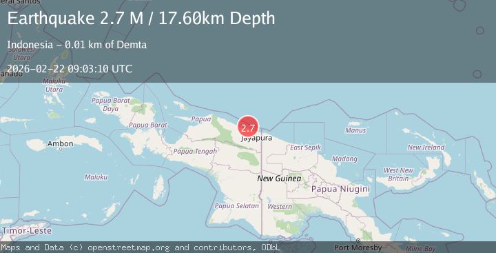 Map of Near North Coast of West Papua
