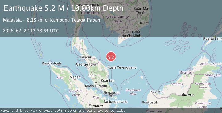 Map of Gulf of Thailand