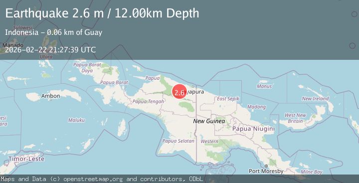 Map of Near North Coast of West Papua
