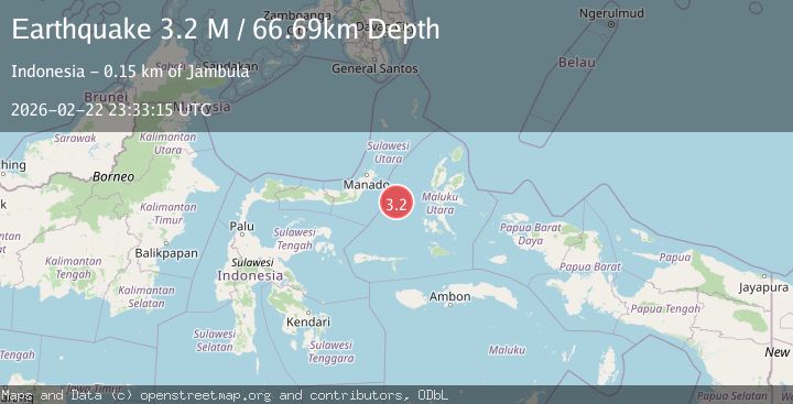 Map of Northern Molucca Sea