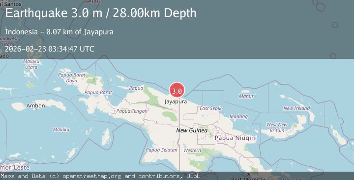 Map of Near North Coast of West Papua