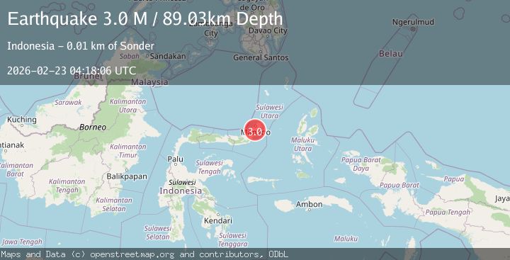 Map of Northern Molucca Sea