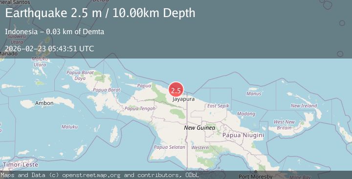 Map of Near North Coast of West Papua