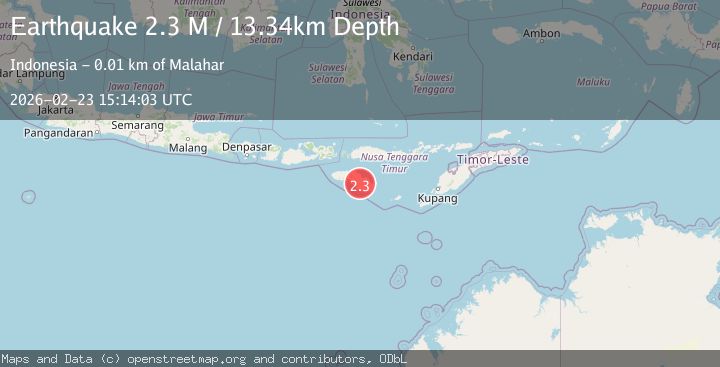 Map of Sumba Region, Indonesia