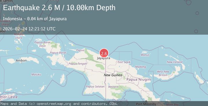 Map of Near North Coast of West Papua