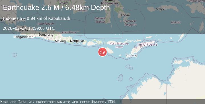 Map of Sumba Region, Indonesia