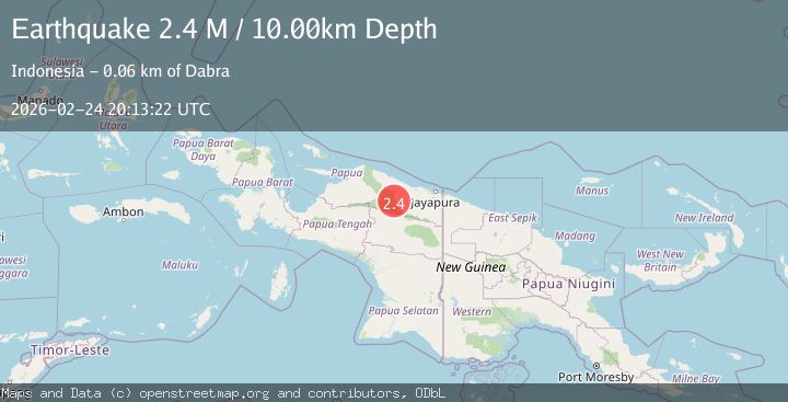 Map of Near North Coast of West Papua