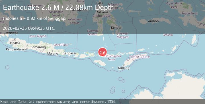 Map of Flores Region, Indonesia