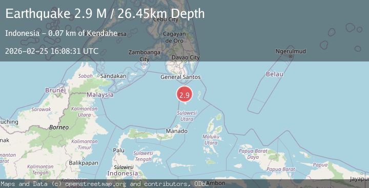 Map of Talaud Islands, Indonesia