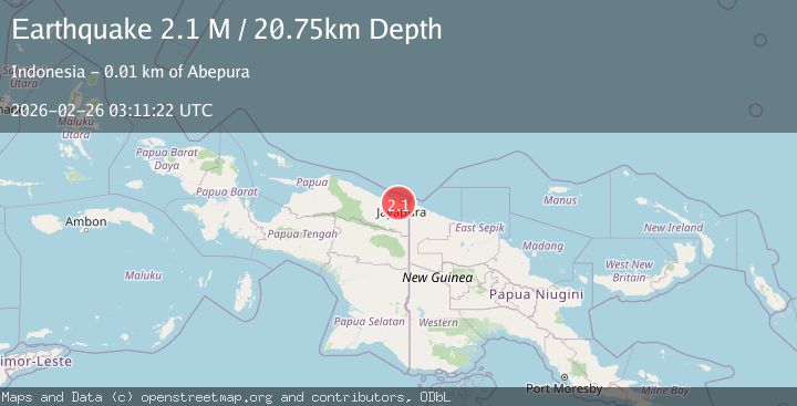 Map of Near North Coast of West Papua