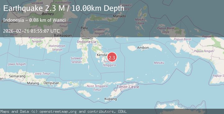 Map of Banda Sea
