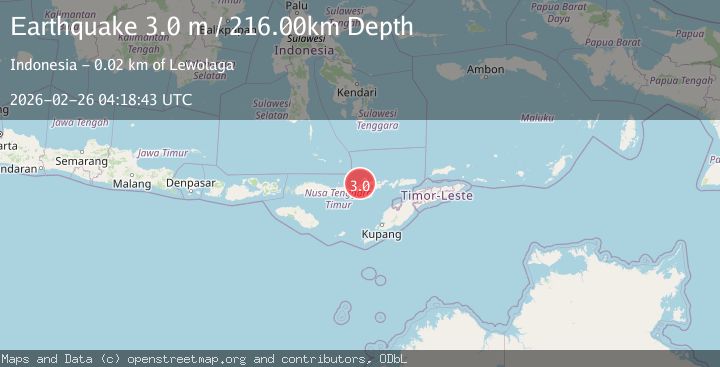 Map of Flores Region, Indonesia
