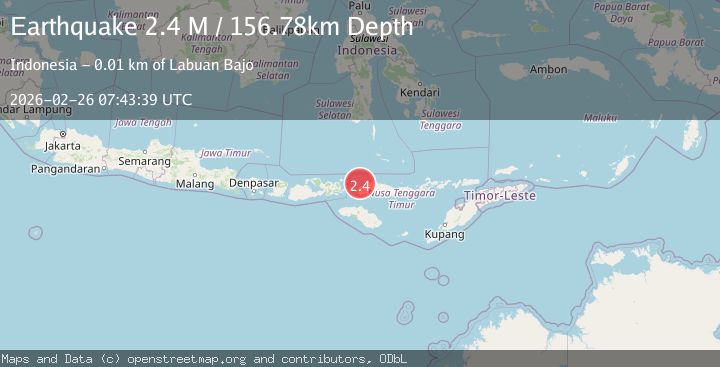 Map of Flores Region, Indonesia