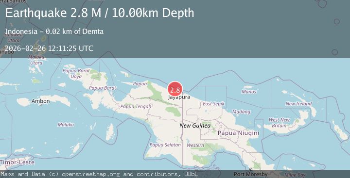 Map of Near North Coast of West Papua