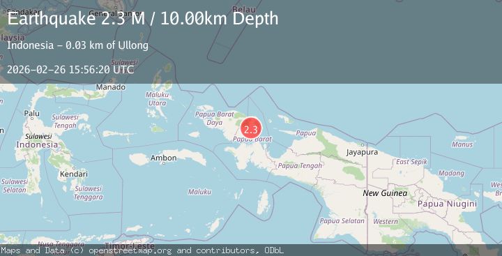 Map of West Papua Region, Indonesia