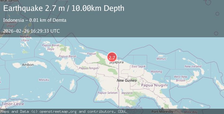 Map of Near North Coast of West Papua
