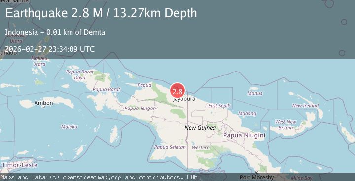 Map of Near North Coast of West Papua