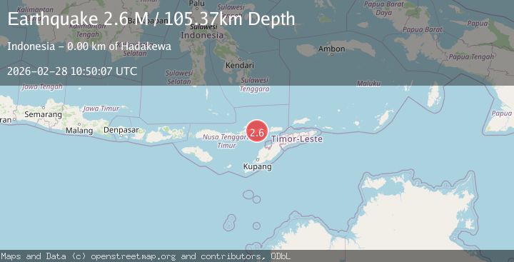 Map of Flores Region, Indonesia